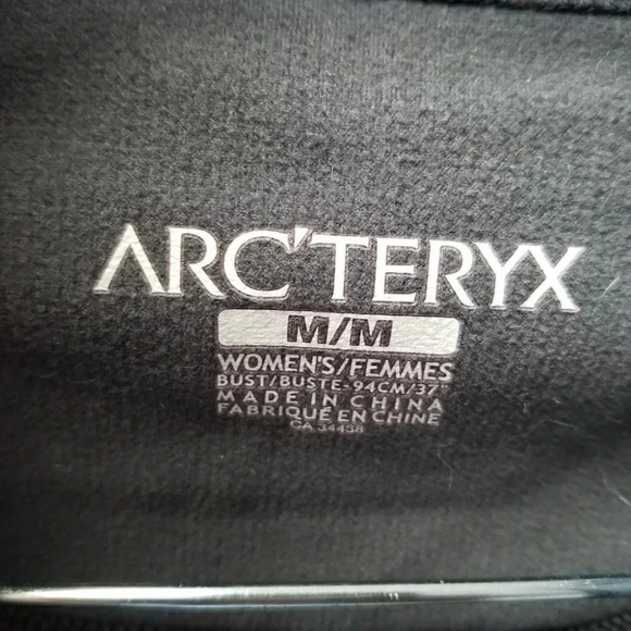 ARC'TERYX black grey fleece vest M - Picture 3 of 11